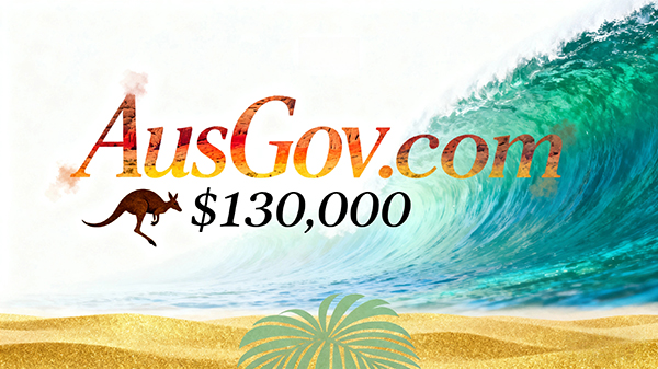 澳大利亚概念域名AusGov.com13万美元成交